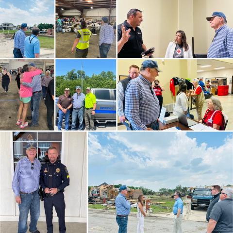 Photos from tornado damage