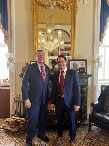 Congressman Cole and Major Horne